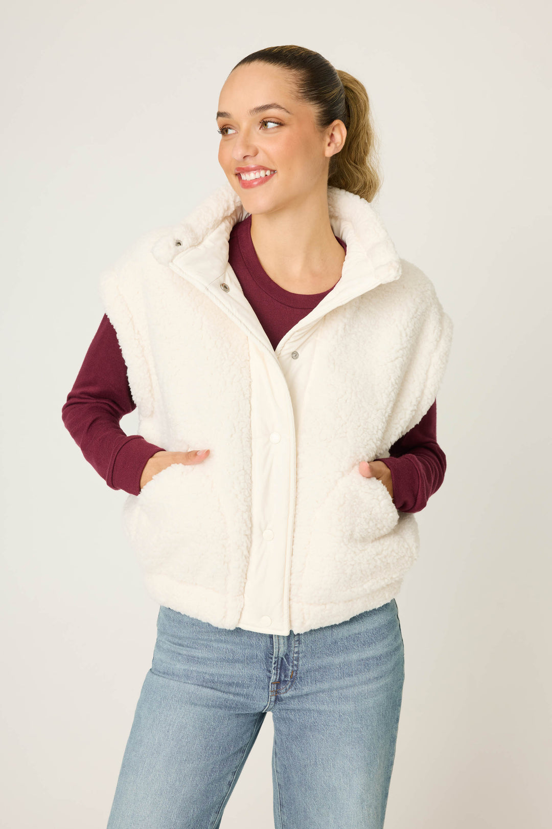 Campfire Cozy Sherpa Vest - Jackets - P.J. Salvage