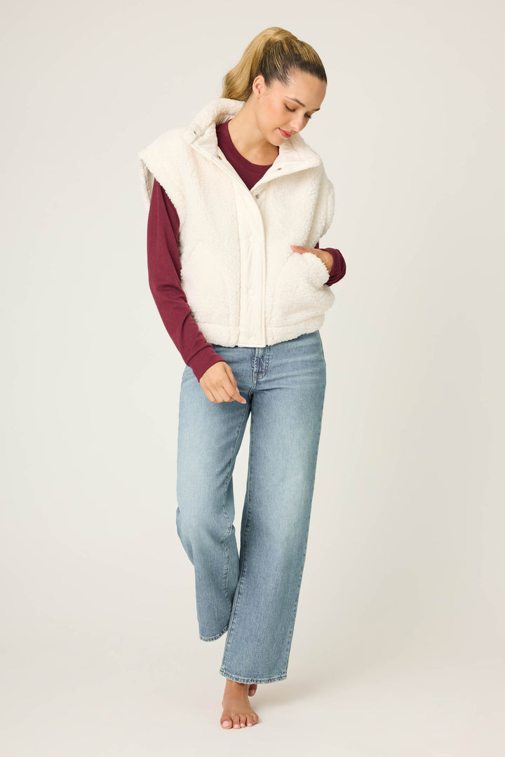 Campfire Cozy Sherpa Vest - Jackets - P.J. Salvage