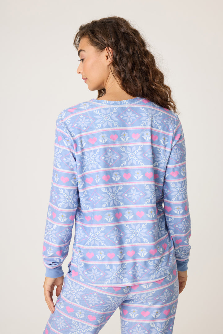 Mountain Bound Thermal Velour Long Sleeve Top - Long Sleeve Tops - P.J. Salvage