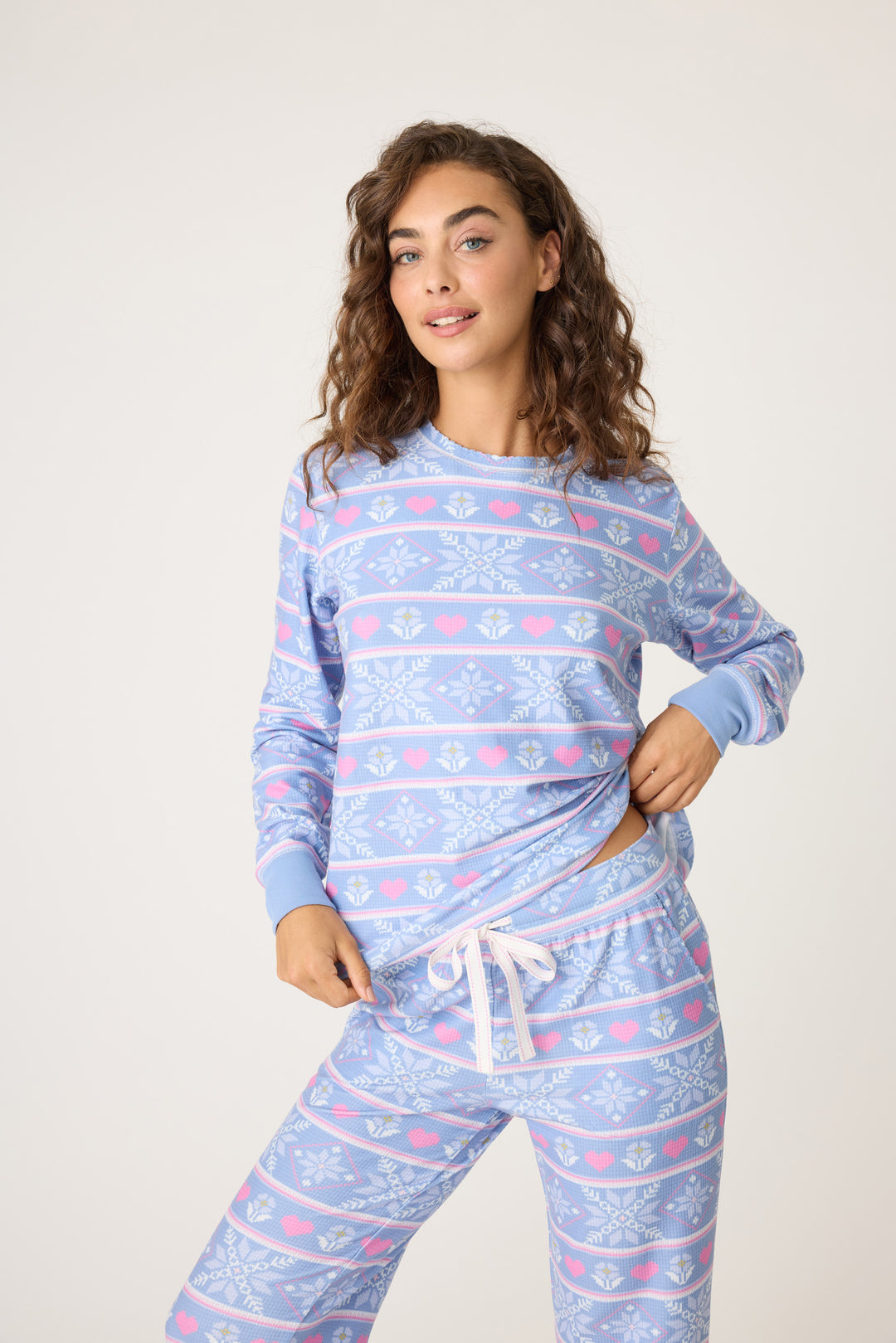 Mountain Bound Thermal Velour Long Sleeve Top - Long Sleeve Tops - P.J. Salvage