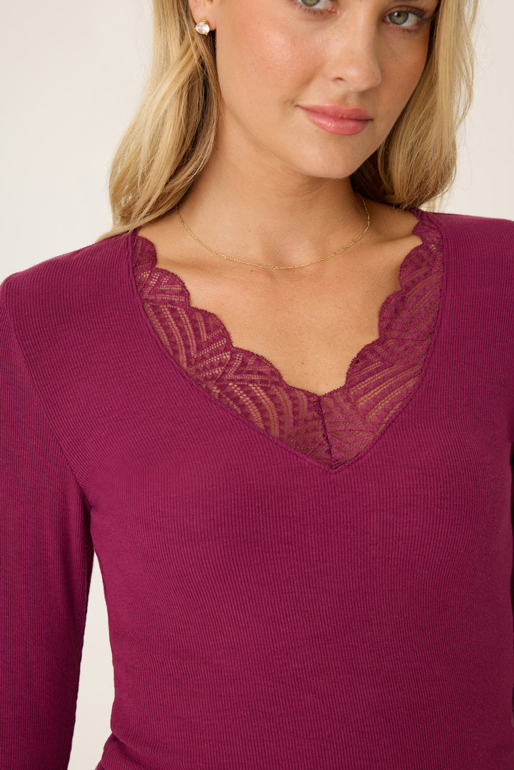 Lacey Basics Modal Long Sleeve Top - Long Sleeve Tops - P.J. Salvage