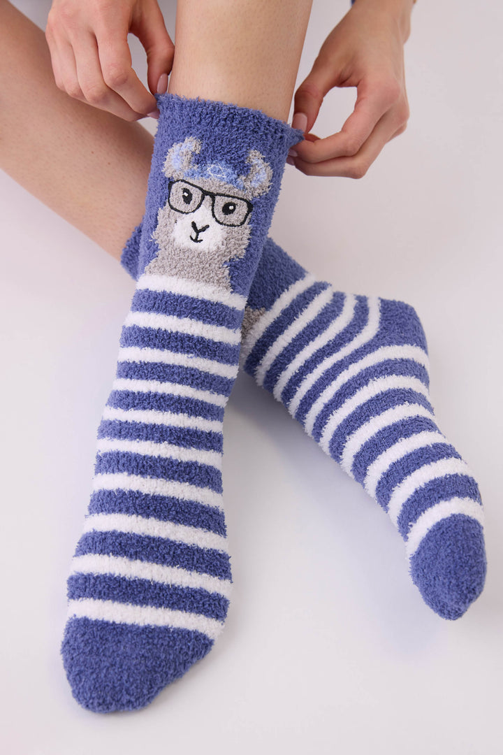 Llamakkah Fun Socks - Crew - P.J. Salvage