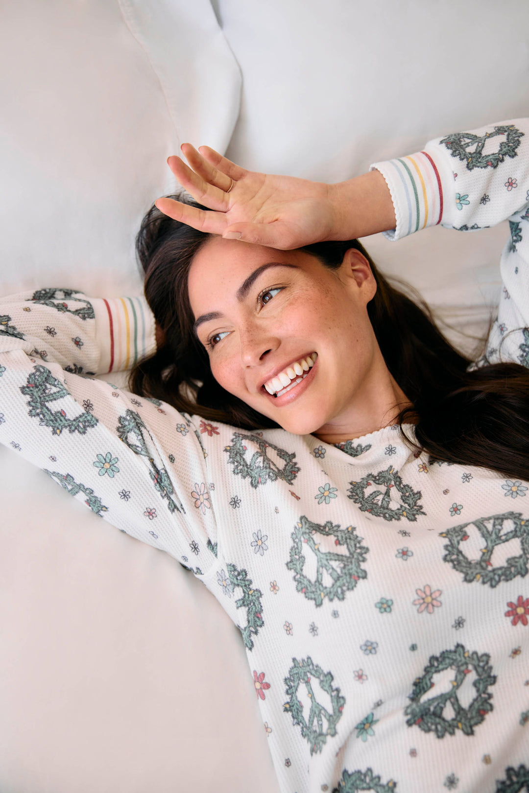 Joy To The World Waffle Thermal Long Sleeve Top - Long Sleeve Tops - P.J. Salvage