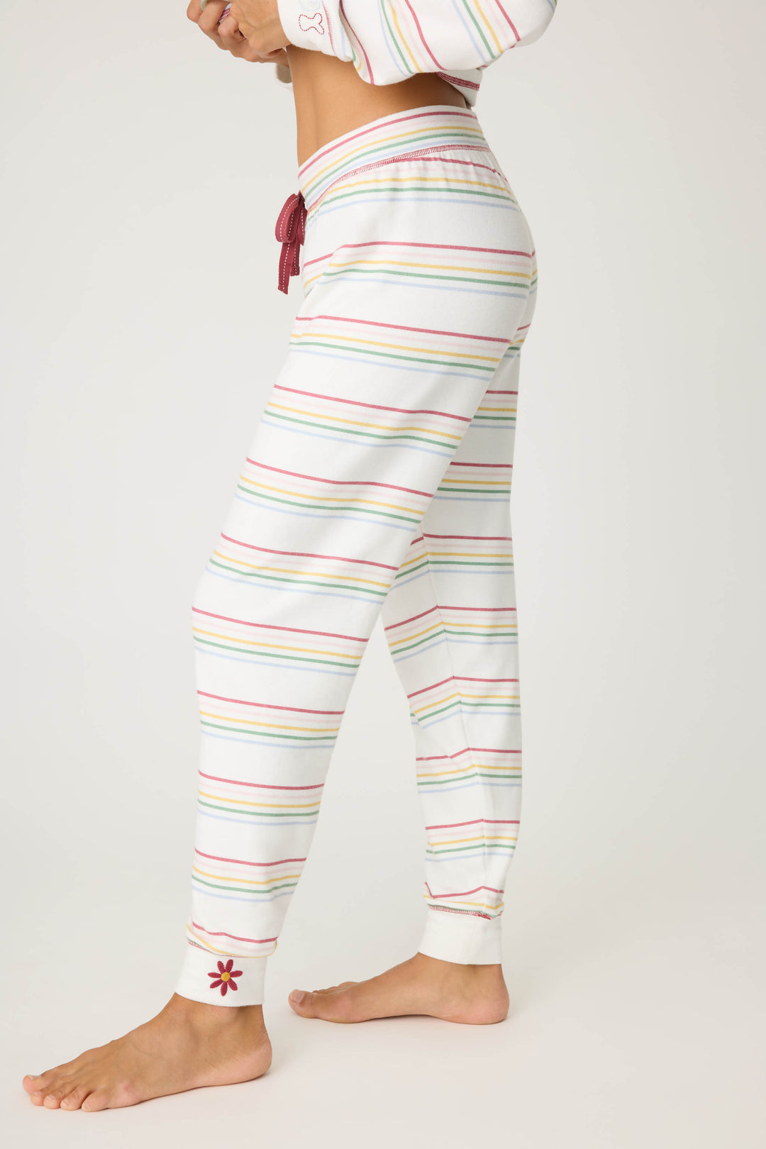 Joy To The World Waffle Thermal Jammie Pants - Pants - P.J. Salvage