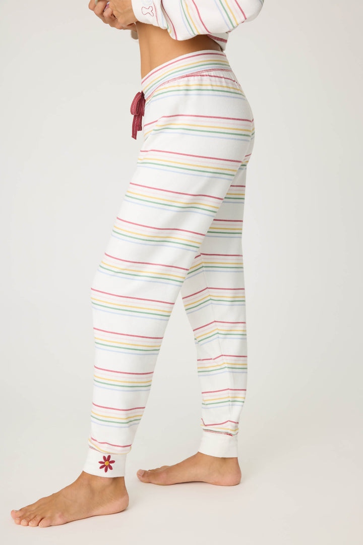 Joy To The World Waffle Thermal Jammie Pants - Pants - P.J. Salvage