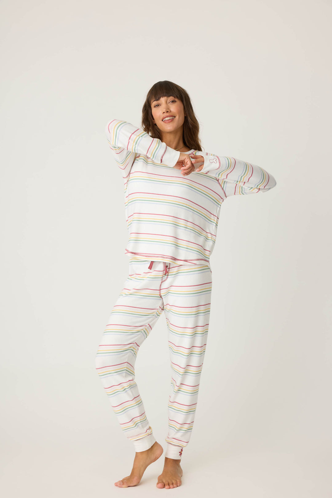 Joy To The World Waffle Thermal Jammie Pants - Pants - P.J. Salvage