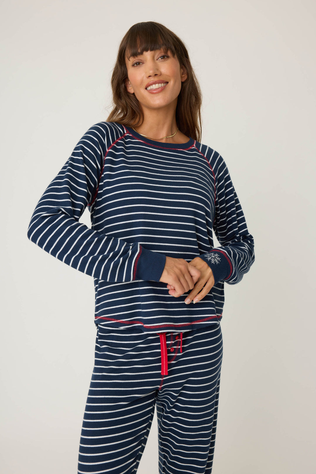 Snowflake Kisses Long Sleeve Top - Long Sleeve Tops - P.J. Salvage