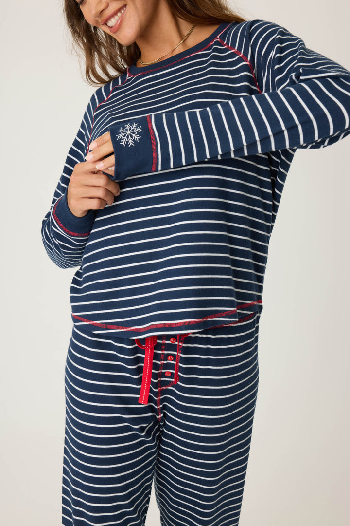 Snowflake Kisses Long Sleeve Top - Long Sleeve Tops - P.J. Salvage