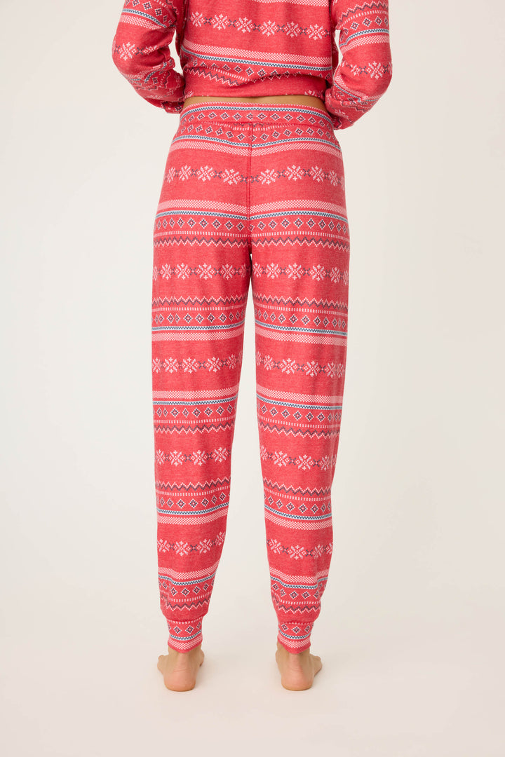 Snowflake Kisses Jammie Pants - Banded Pants - P.J. Salvage