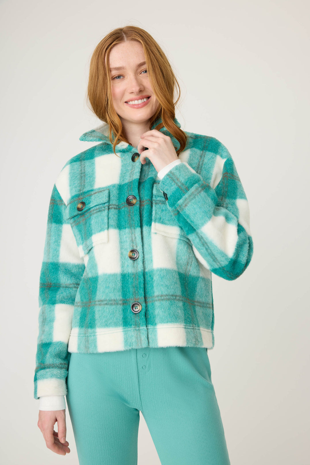 Cozy Plaid Jacket - P.J. Salvage