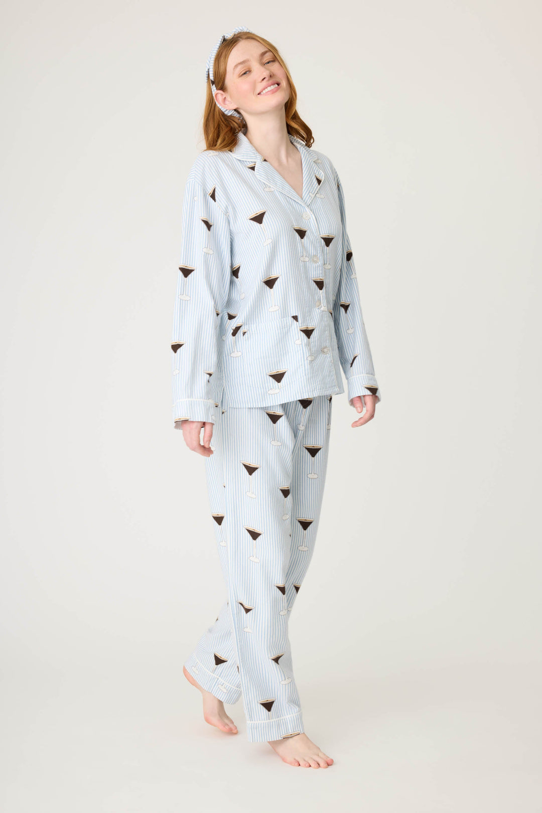 His & Hers Happy New Year Plus Size Flannel PJ Set - P.J. Salvage