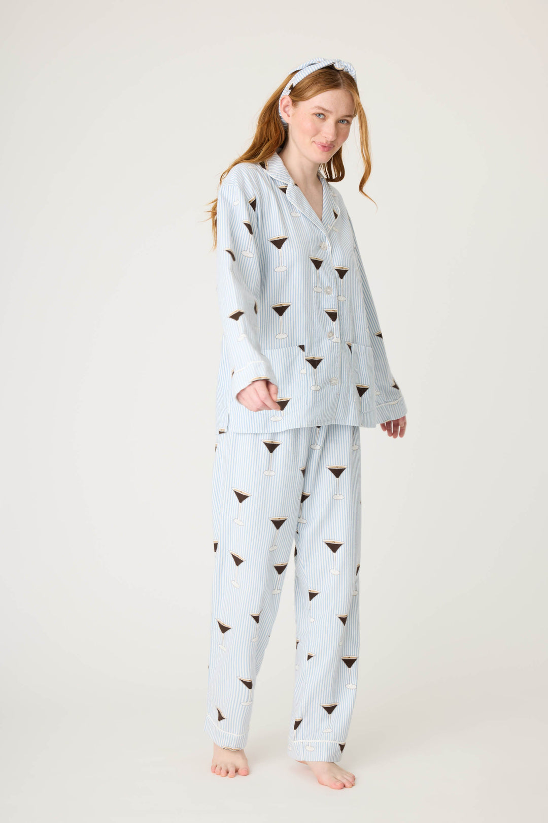 His & Hers Happy New Year Plus Size Flannel PJ Set - P.J. Salvage
