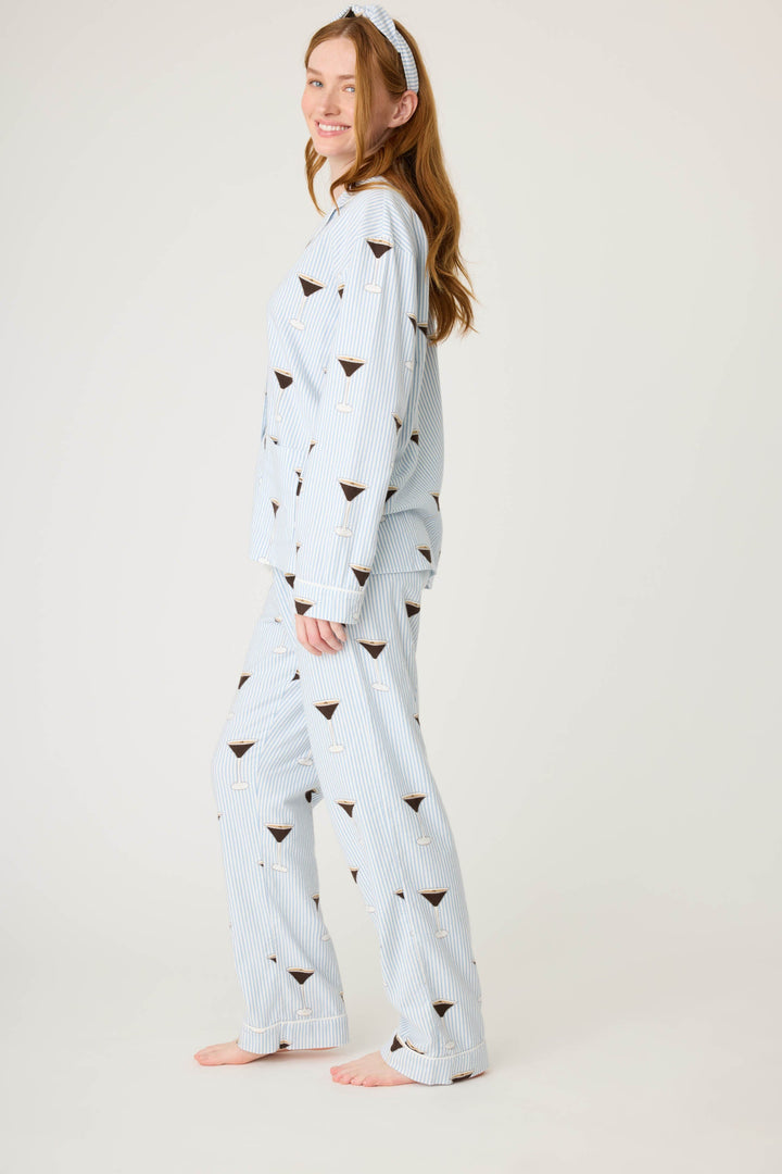 His & Hers Happy New Year Plus Size Flannel PJ Set - P.J. Salvage