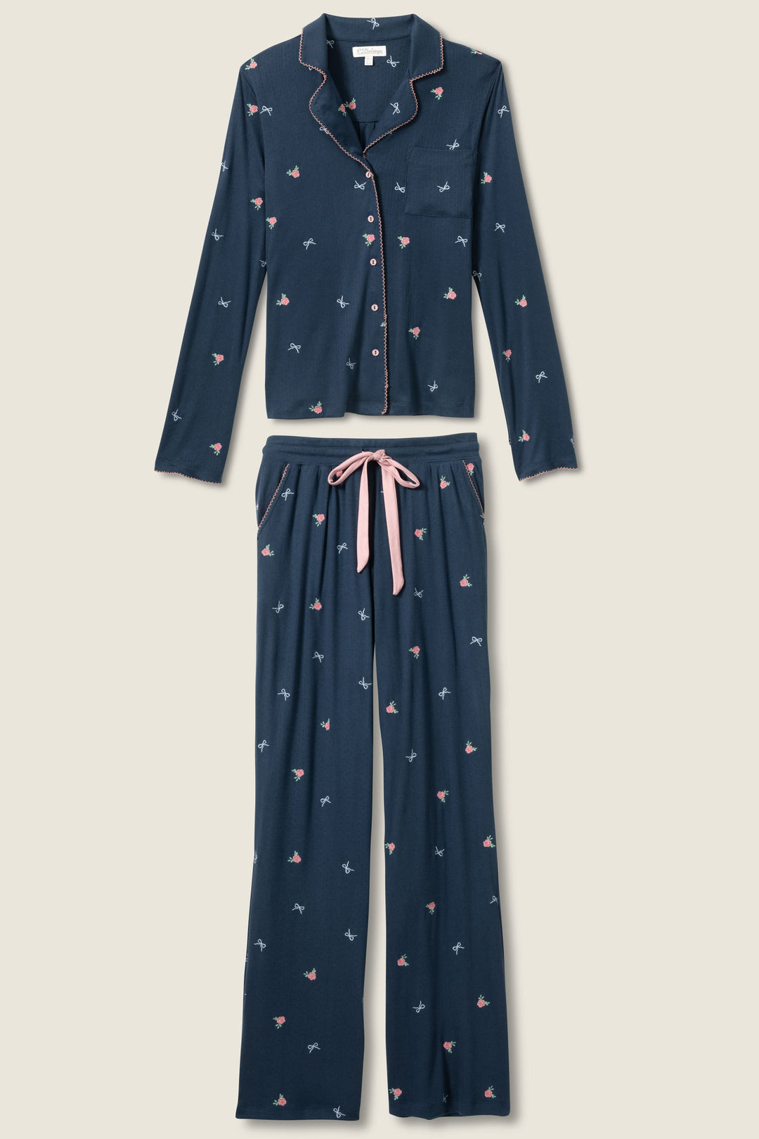 English Rose Navy Blue Floral PJ Set - P.J. Salvage