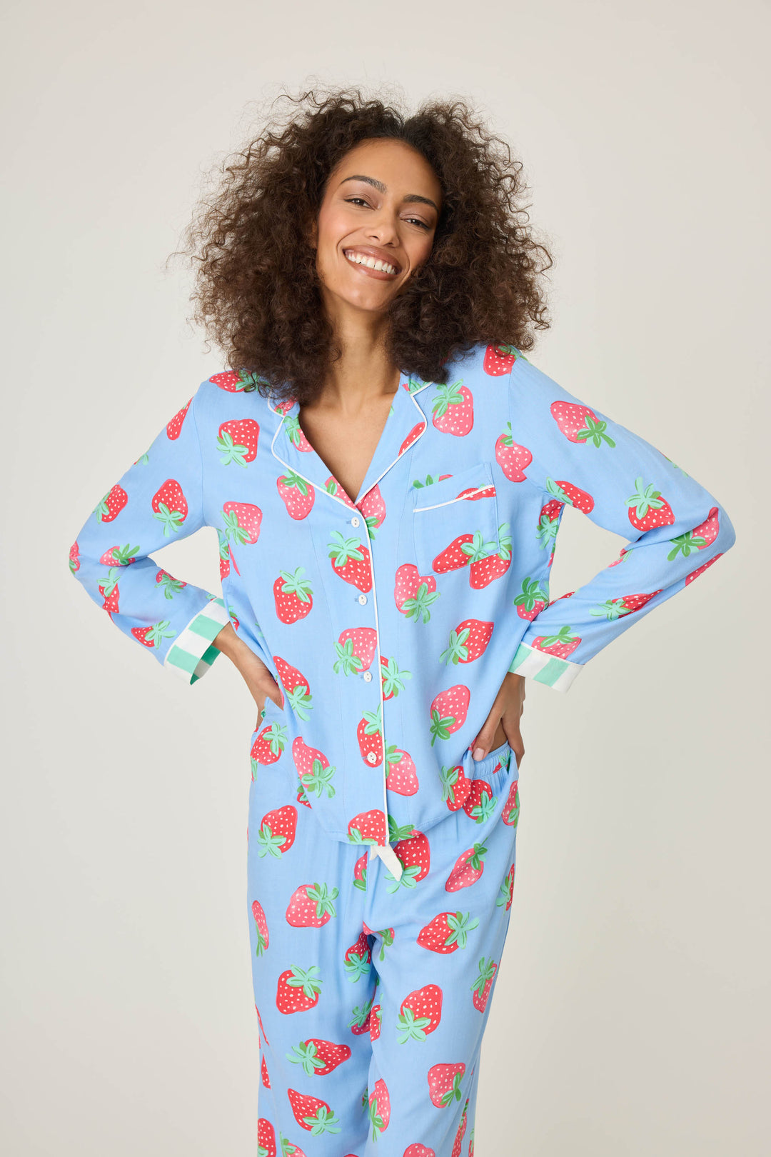 Farmer's Market Strawberry Long Sleeve - P.J. Salvage