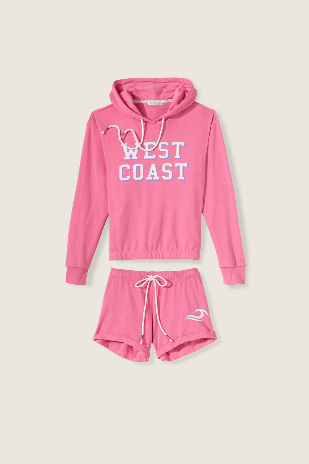 Home Base West Coast Graphic Fleece Short Set - Lounge Sets - P.J. Salvage