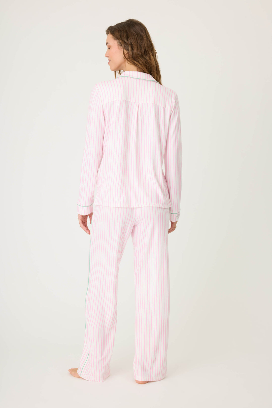 Happiest On The Court Pickleball Striped PJ Set - P.J. Salvage