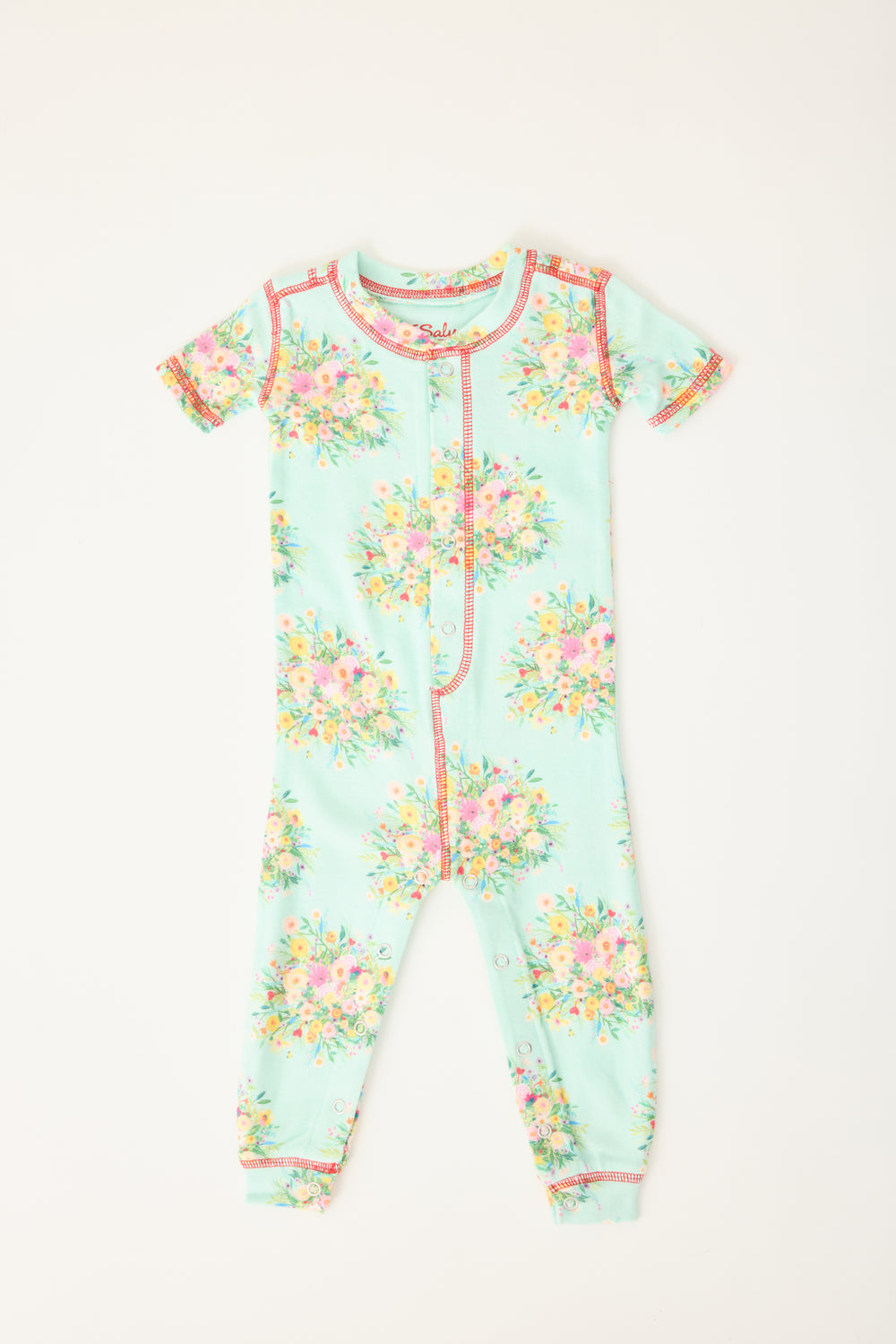 Adrian Valencia x PJS Floral Baby Romper - P.J. Salvage