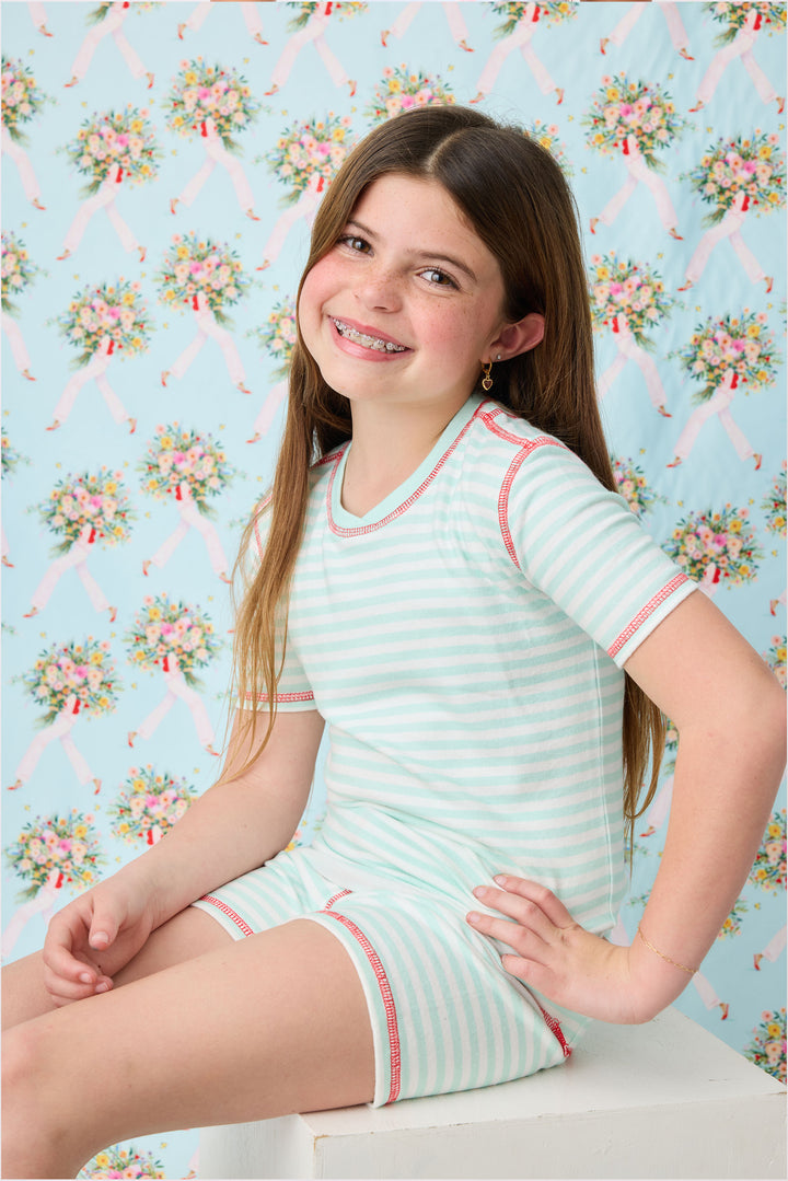 Adrian Valencia x PJS Striped Big Kid PJ Set - P.J. Salvage