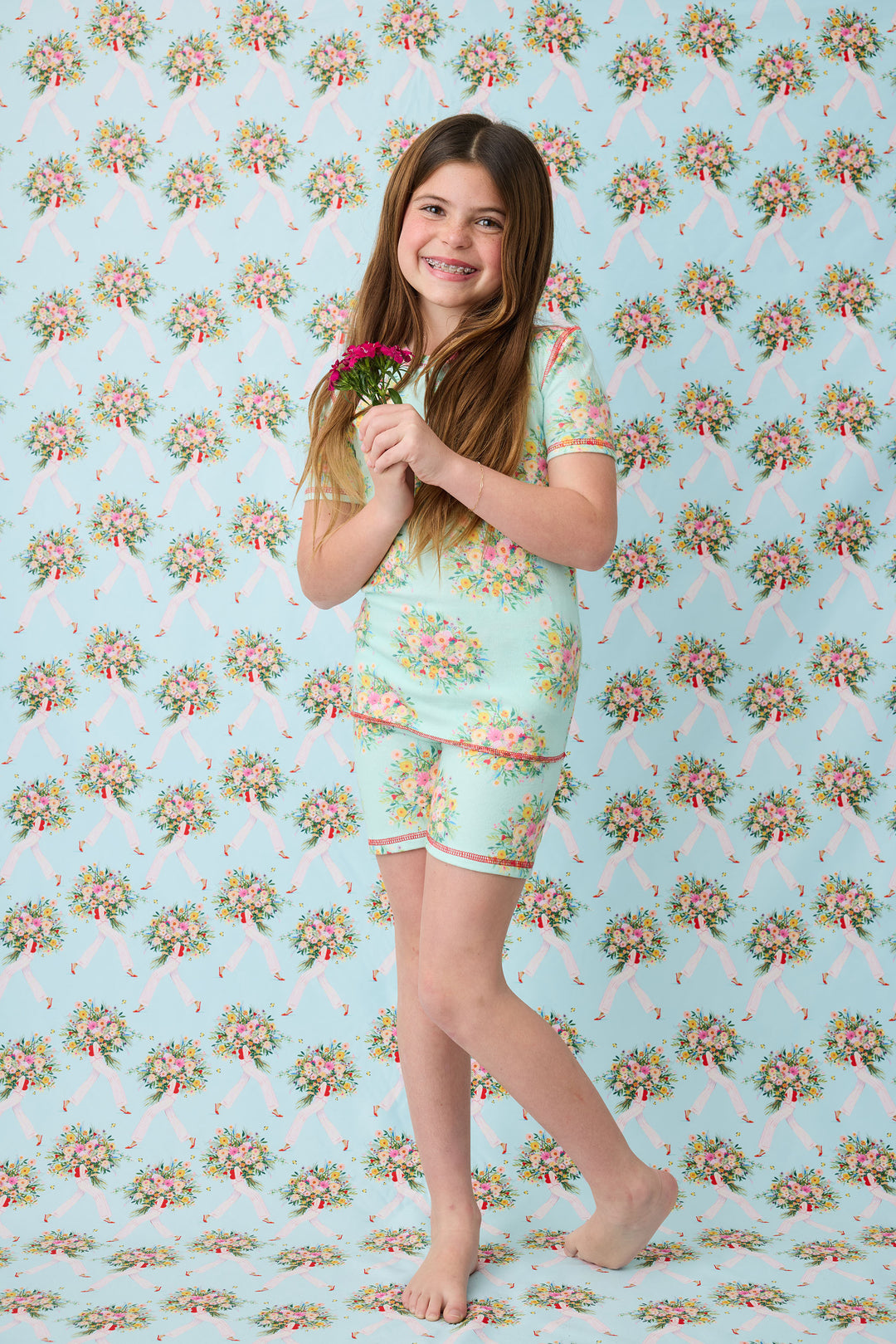 Adrian Valencia x PJS Floral Big Kid PJ Set