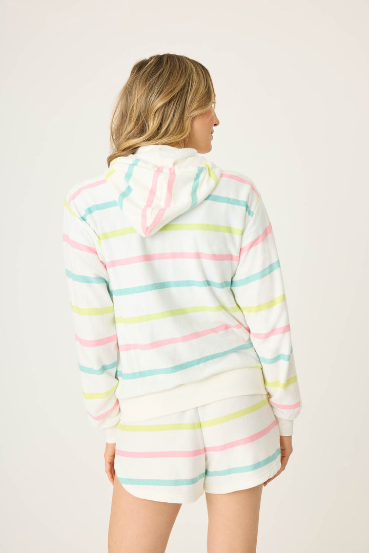 Limes & Sunshine Stripe Full Zip Hoodie - P.J. Salvage