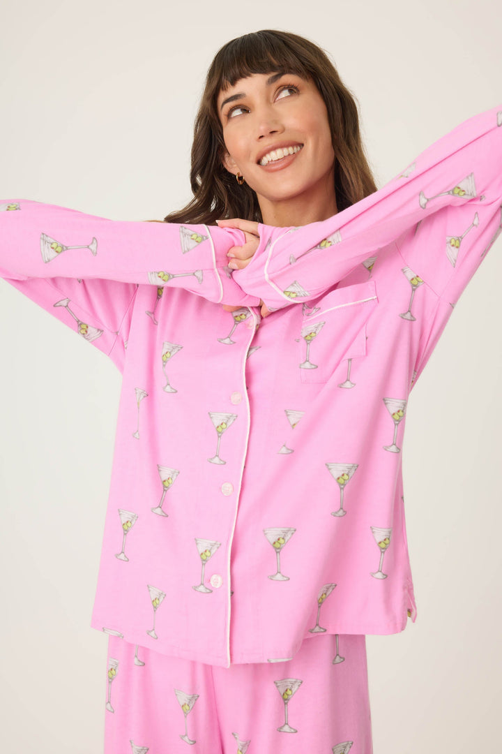 Playful Prints Drinks Pajama Top - P.J. Salvage