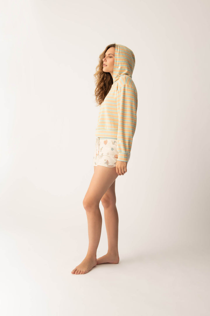 Sunshine On My Mind Multi-Striped Hoodie - P.J. Salvage