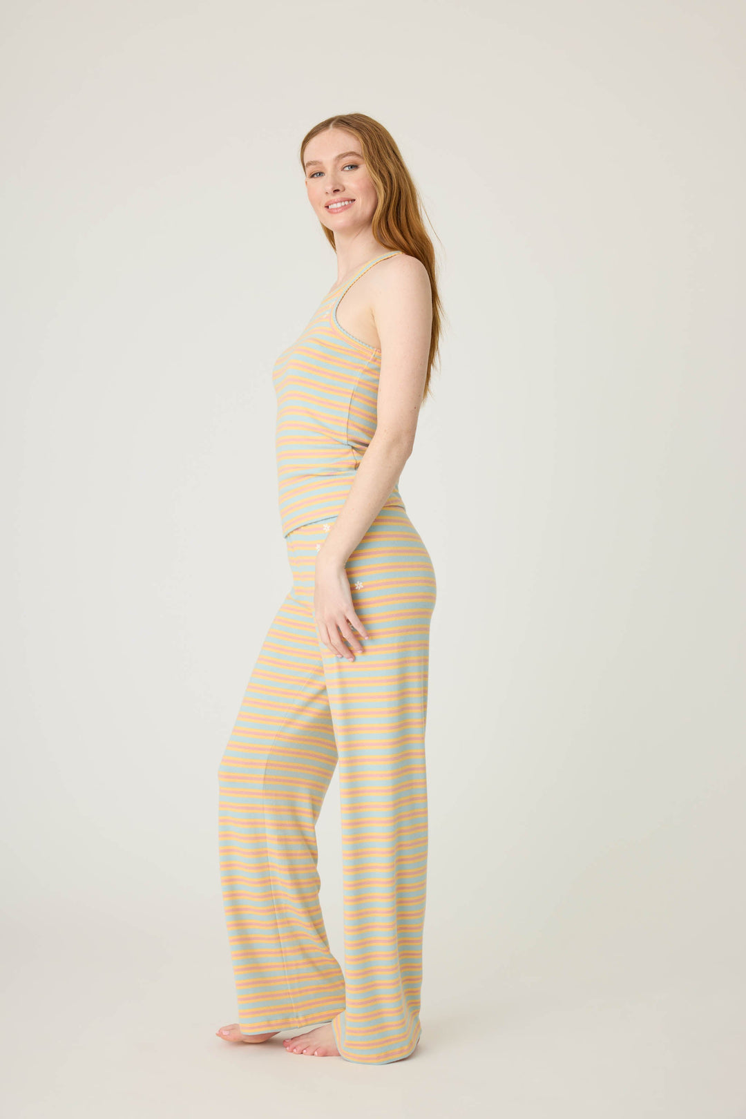 Sunshine On My Mind Multi-Striped Lounge Set - P.J. Salvage