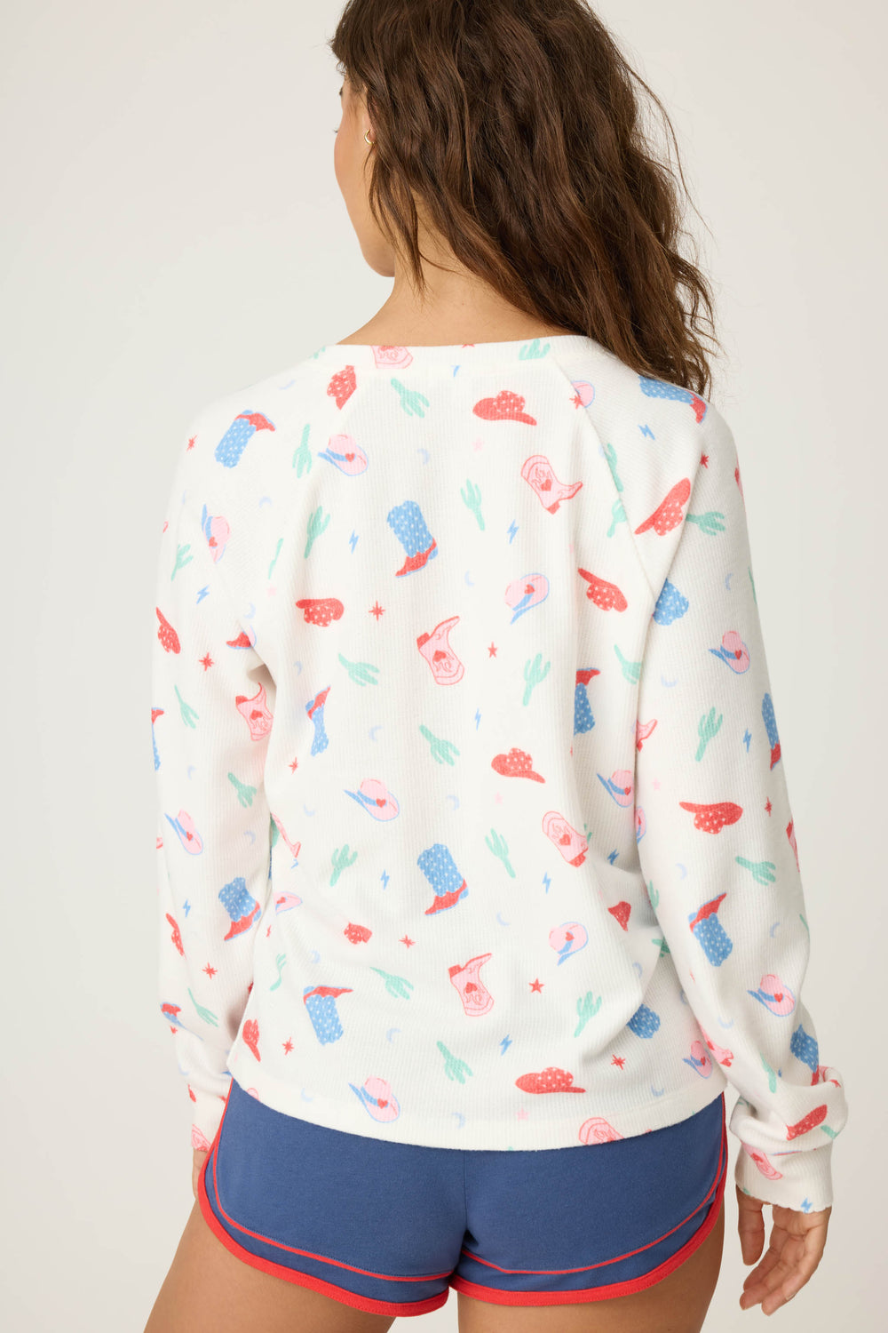 American Honey Cowboy Print Long Sleeve Top - P.J. Salvage