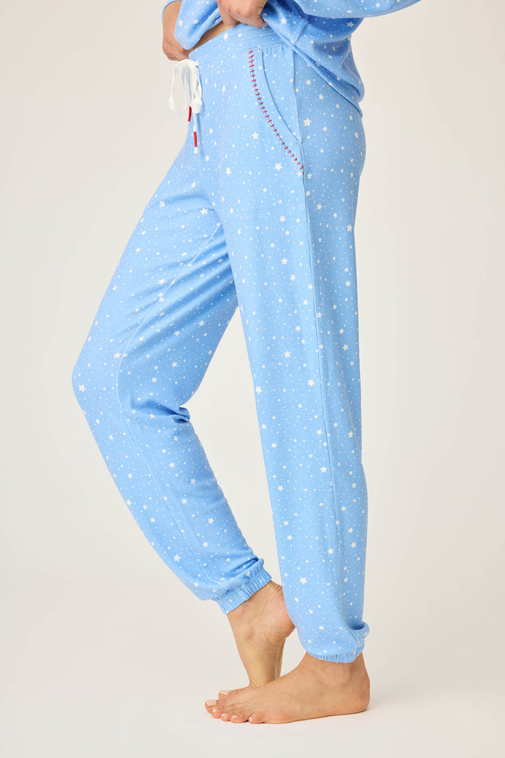 American Honey Star Print Banded Pants - P.J. Salvage