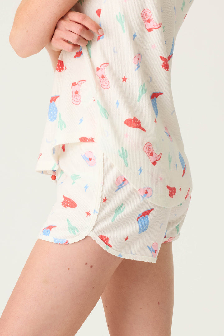 American Honey Cowboy Print Shorts - P.J. Salvage