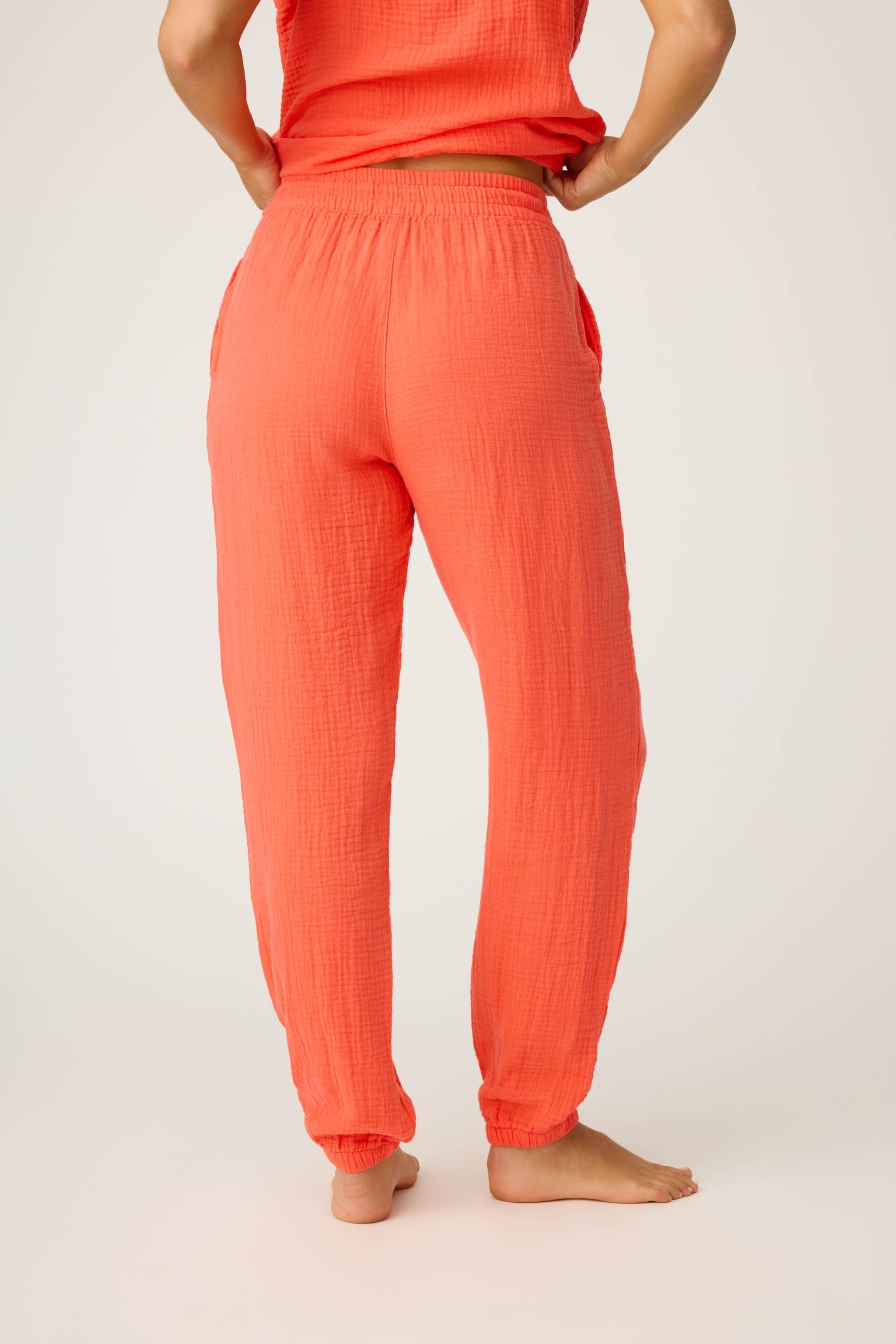 96paleco 【パレ子　DAMNGOOD!! Ver.】 Women's Guava Cotton Gauze Banded Jogger Pant – P.J. Salvage