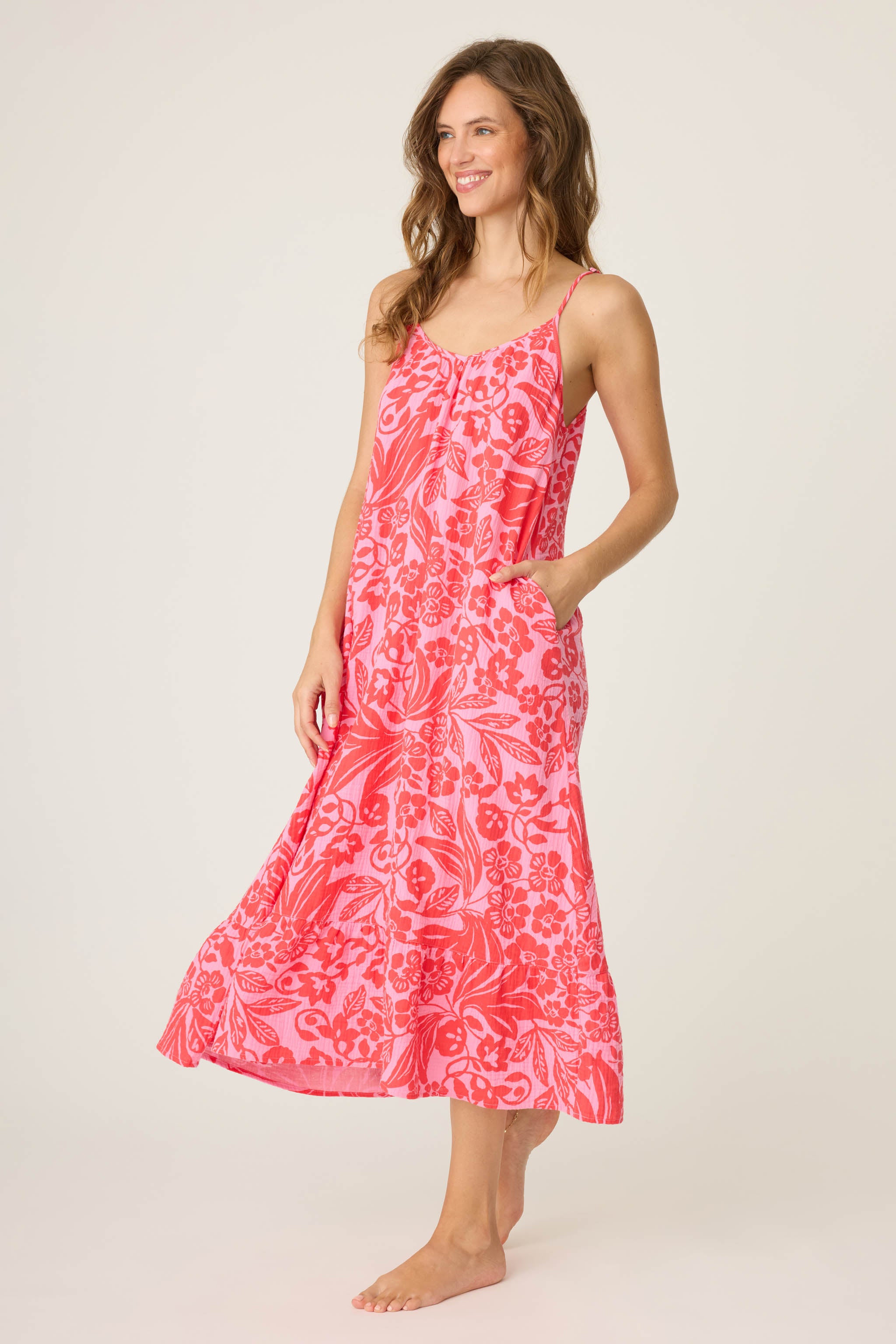 まぁぼう【新品】pink slips　　+傘+ベティ服 FLUID PINK DRESS - KAOÂ