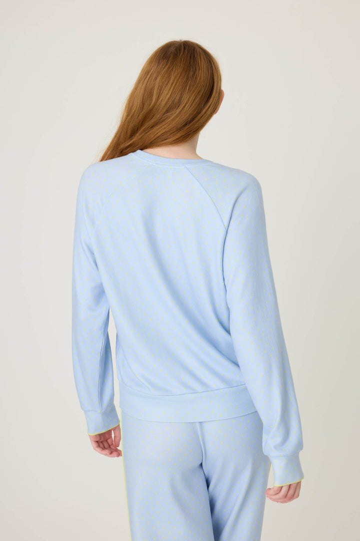 DOT V - NECK LONG SLEEVE BEAUTIFUL LIFE - Long Sleeve Tops - P.J. Salvage