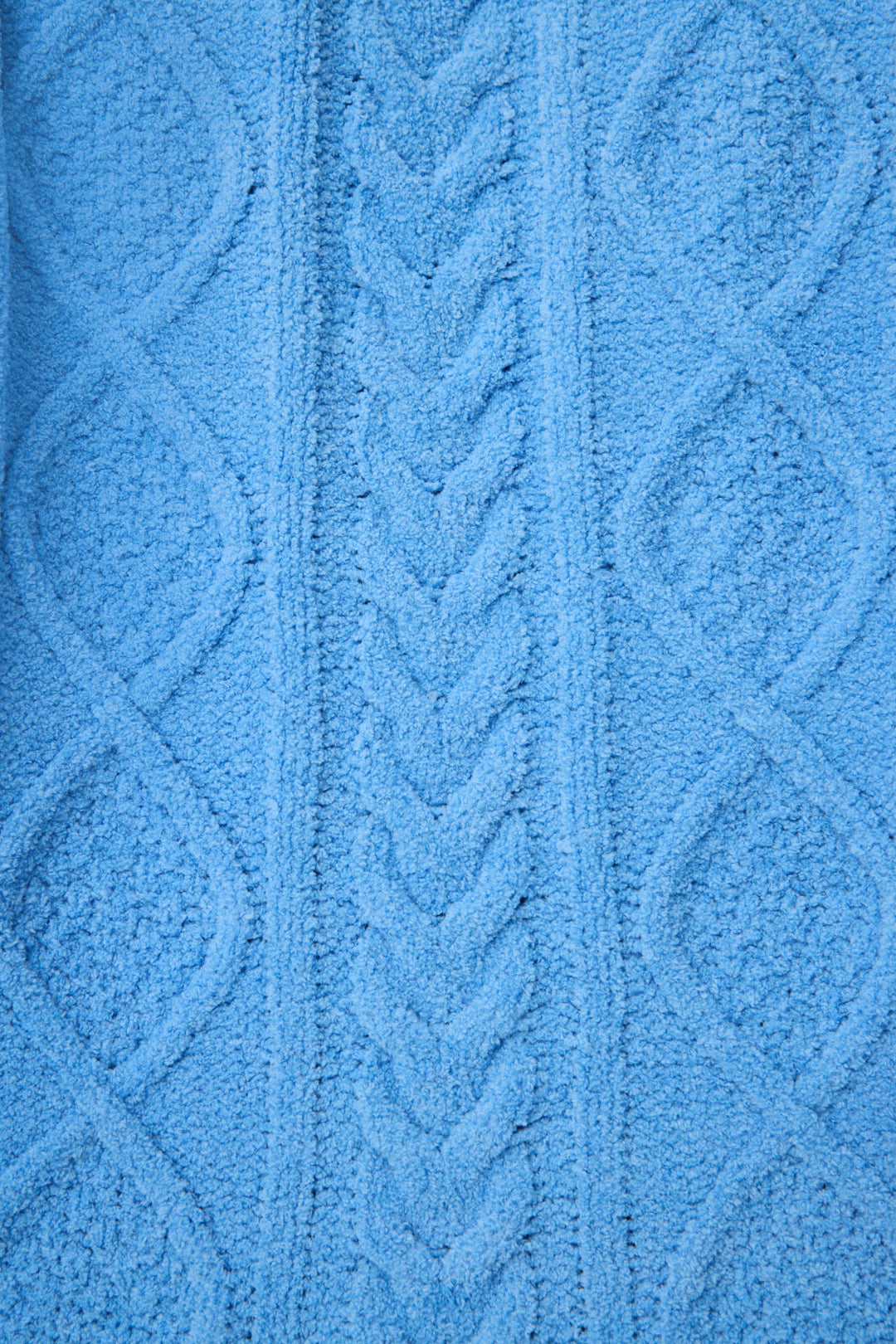 SOLID V - NECK LONG SLEEVE COZY CHENILLE CABLE KNIT -  - P.J. Salvage