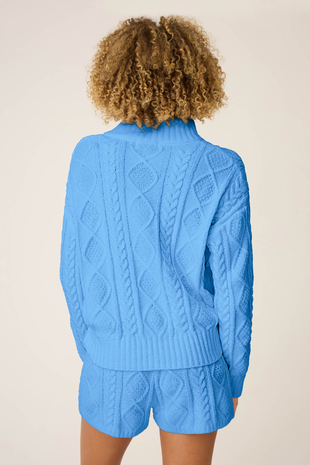 SOLID LONG SLEEVE COZY CHENILLE CABLE KNIT -  - P.J. Salvage