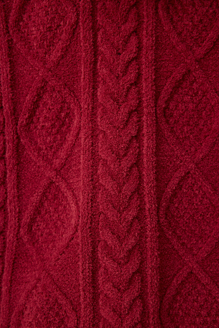SOLID OPEN LEG PANT COZY CHENILLE CABLE KNIT -  - P.J. Salvage