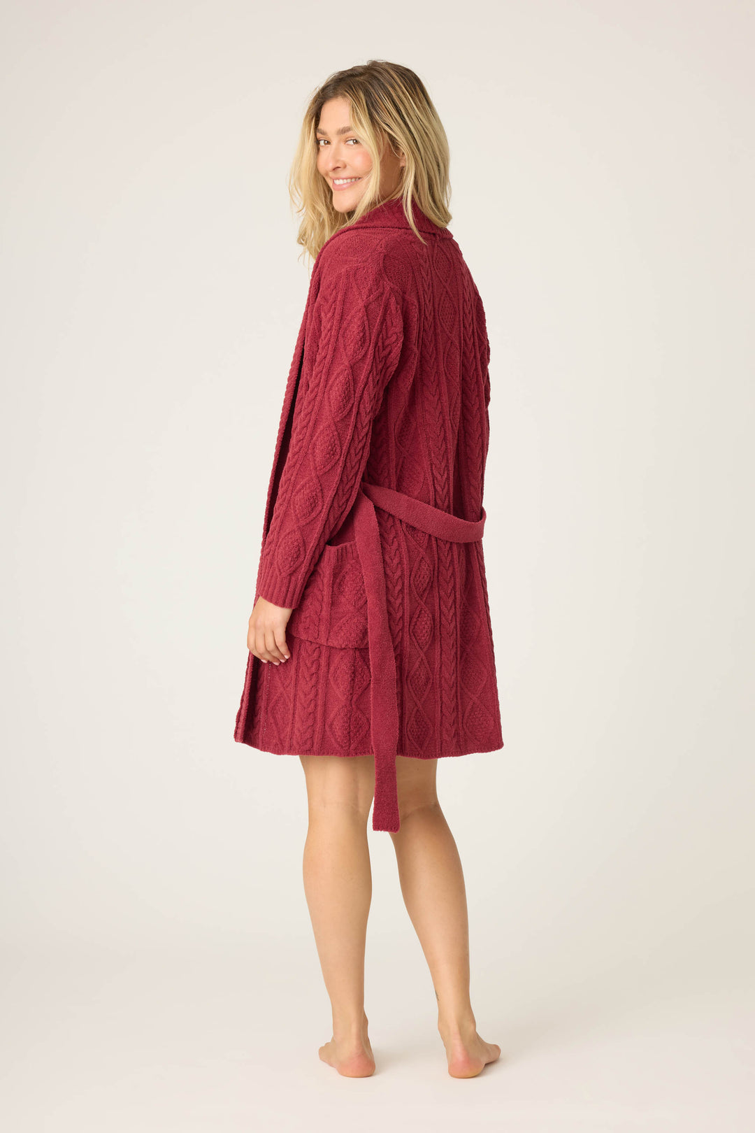 SOLID ROBE COZY CHENILLE CABLE KNIT -  - P.J. Salvage