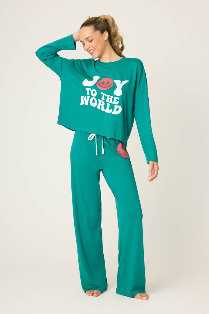 JOY PJ SET HOLIDAY SOFTEE SETS - Lounge Sets - P.J. Salvage