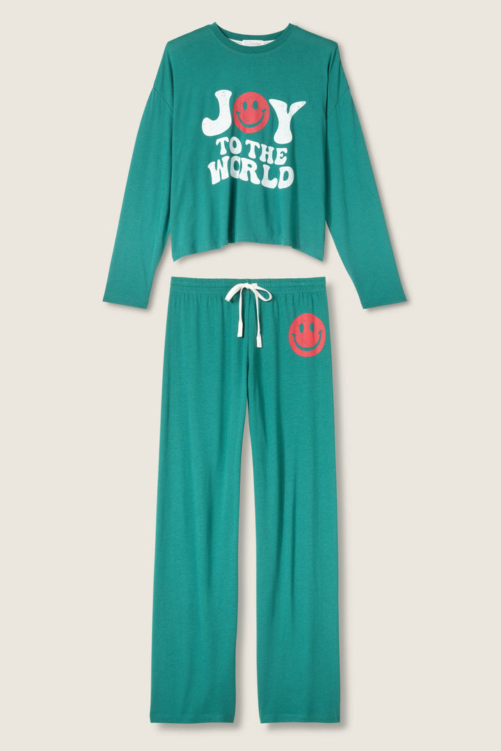 JOY PJ SET HOLIDAY SOFTEE SETS - Lounge Sets - P.J. Salvage