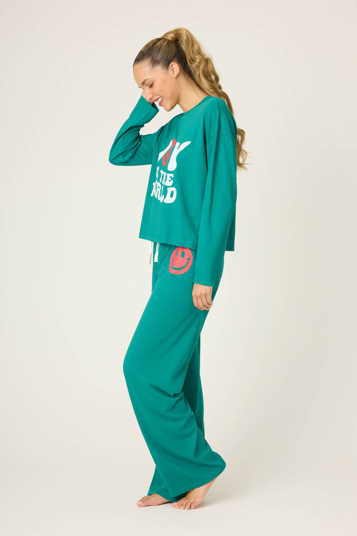 JOY PJ SET HOLIDAY SOFTEE SETS - Lounge Sets - P.J. Salvage