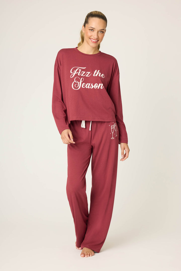 JOY PJ SET HOLIDAY SOFTEE SETS - Lounge Sets - P.J. Salvage