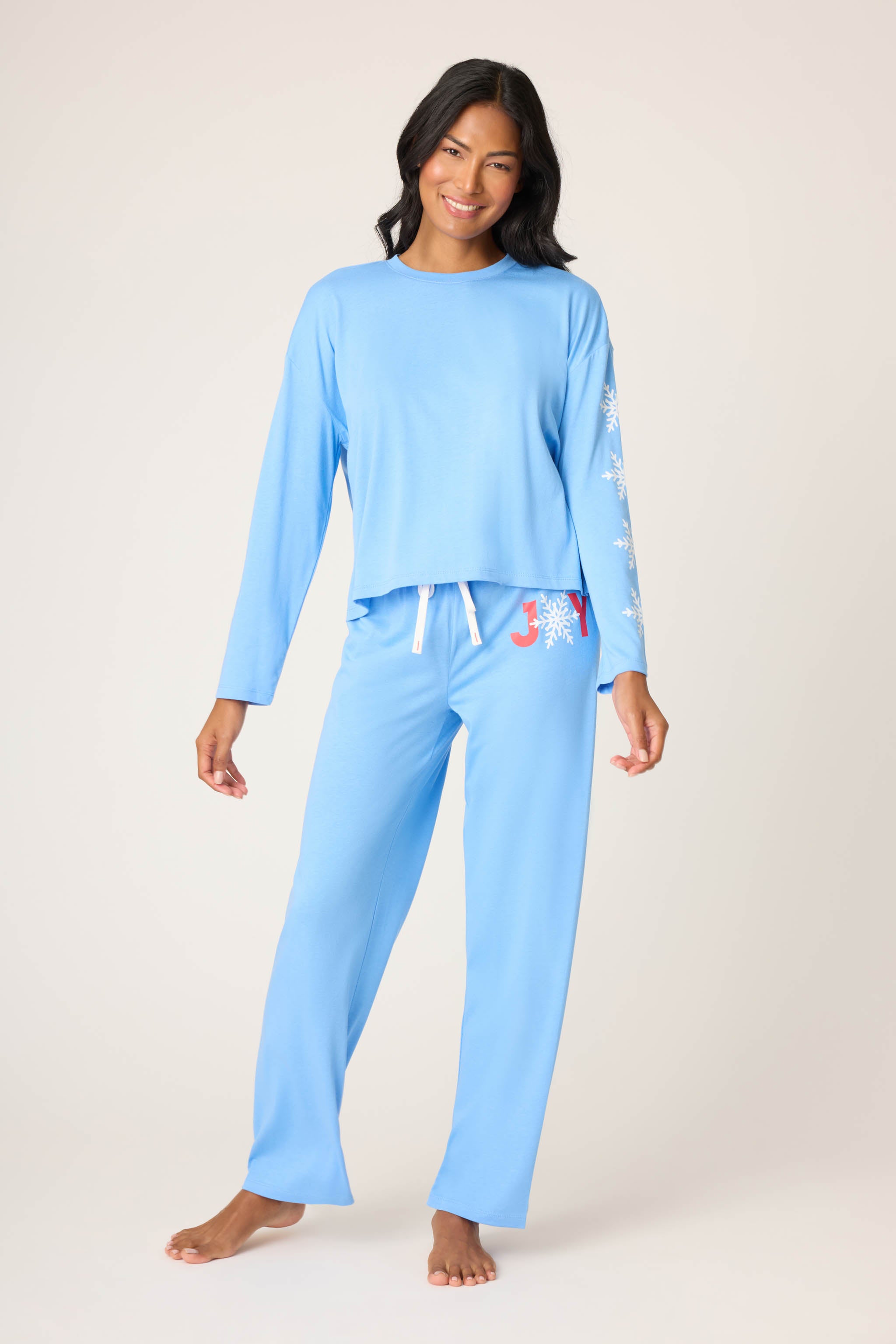 Snowflake Long Sleeve Lounge Set | P.J. Salvage