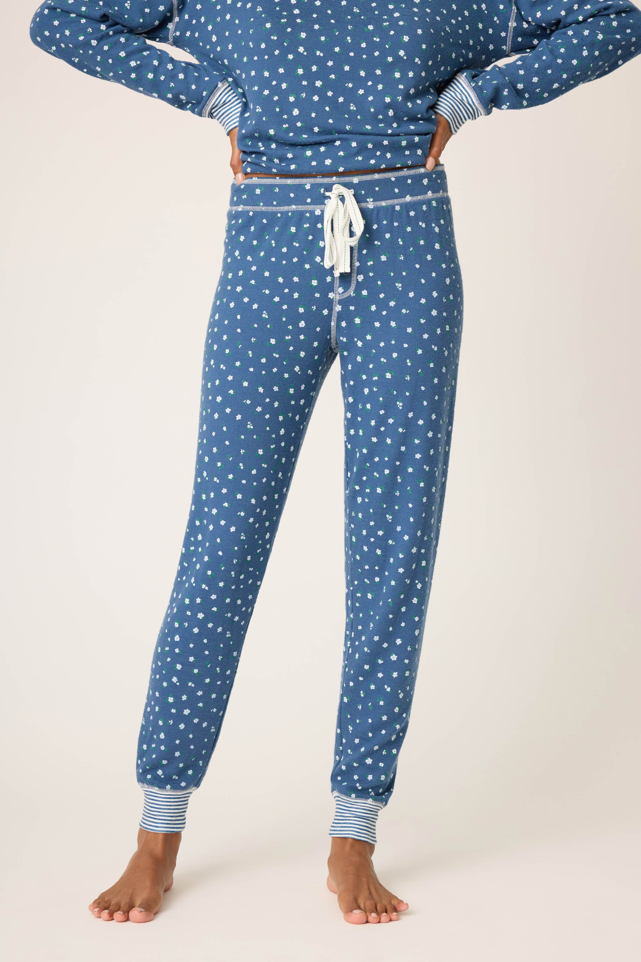 Cozy Life Ditsy Floral Banded Pants | P.J. Salvage