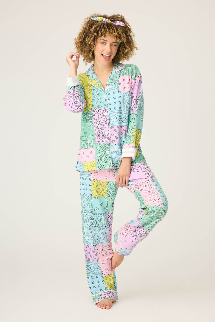 PAISLEY PJ SET FLANNELS - multi - PJ Sets - P.J. Salvage