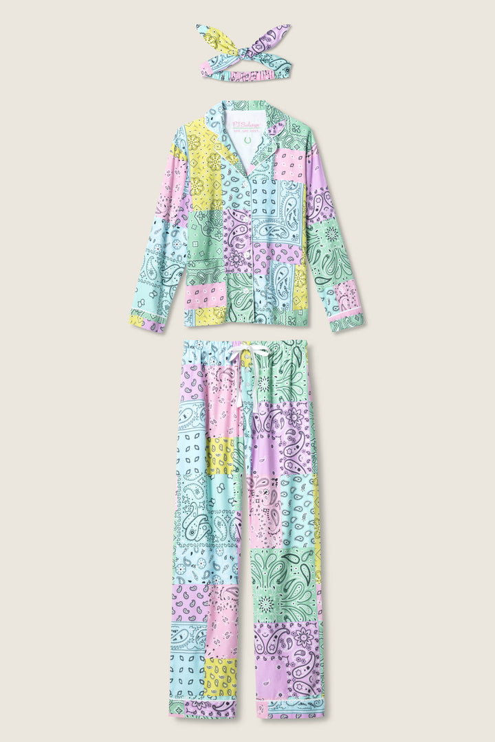 PAISLEY PJ SET FLANNELS - multi - PJ Sets - P.J. Salvage