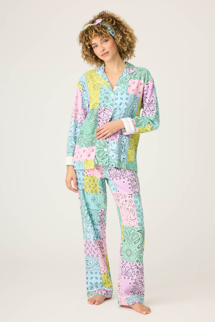 PAISLEY PJ SET FLANNELS - multi - PJ Sets - P.J. Salvage