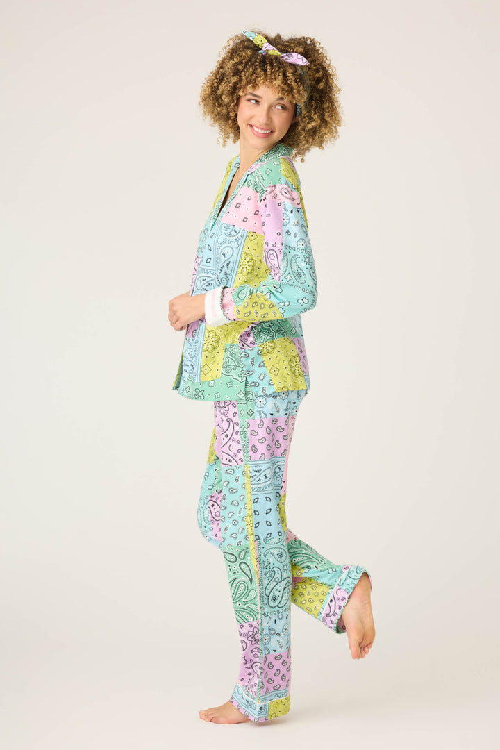 PAISLEY PJ SET FLANNELS - multi - PJ Sets - P.J. Salvage
