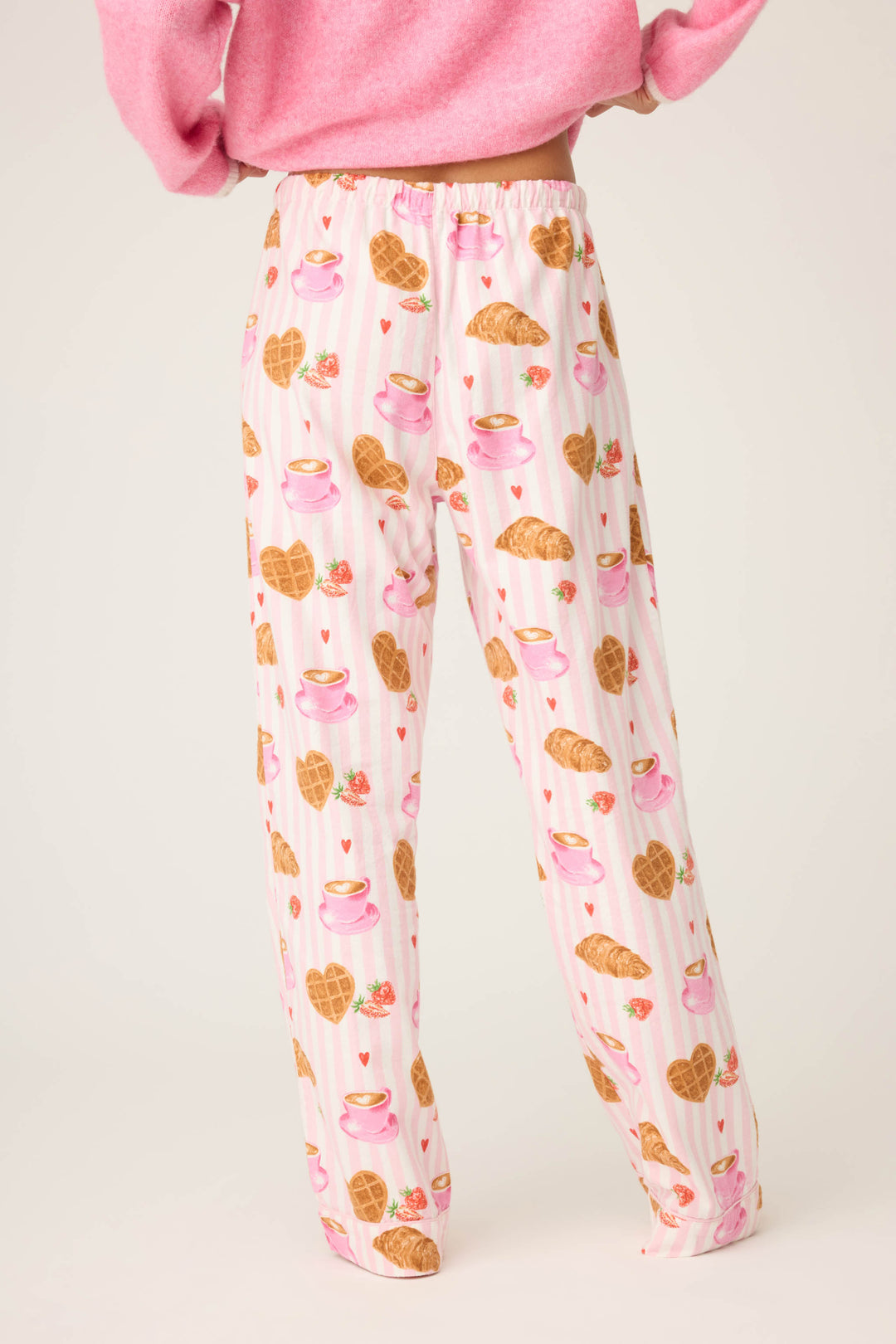 DOGS PANT FLANNELS - pink - Open Leg Pants - P.J. Salvage