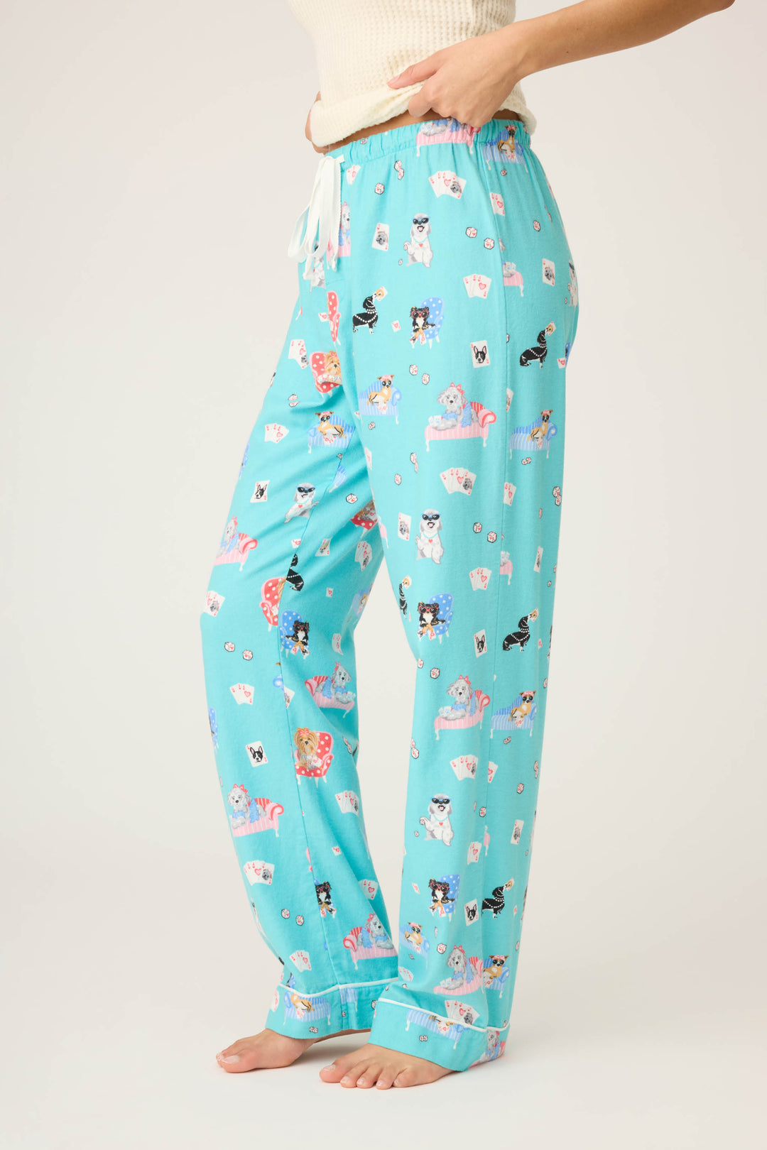 This Is How I Roll Dog Print Flannel Pants